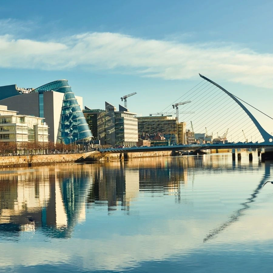 Dublin city view for networking event location context